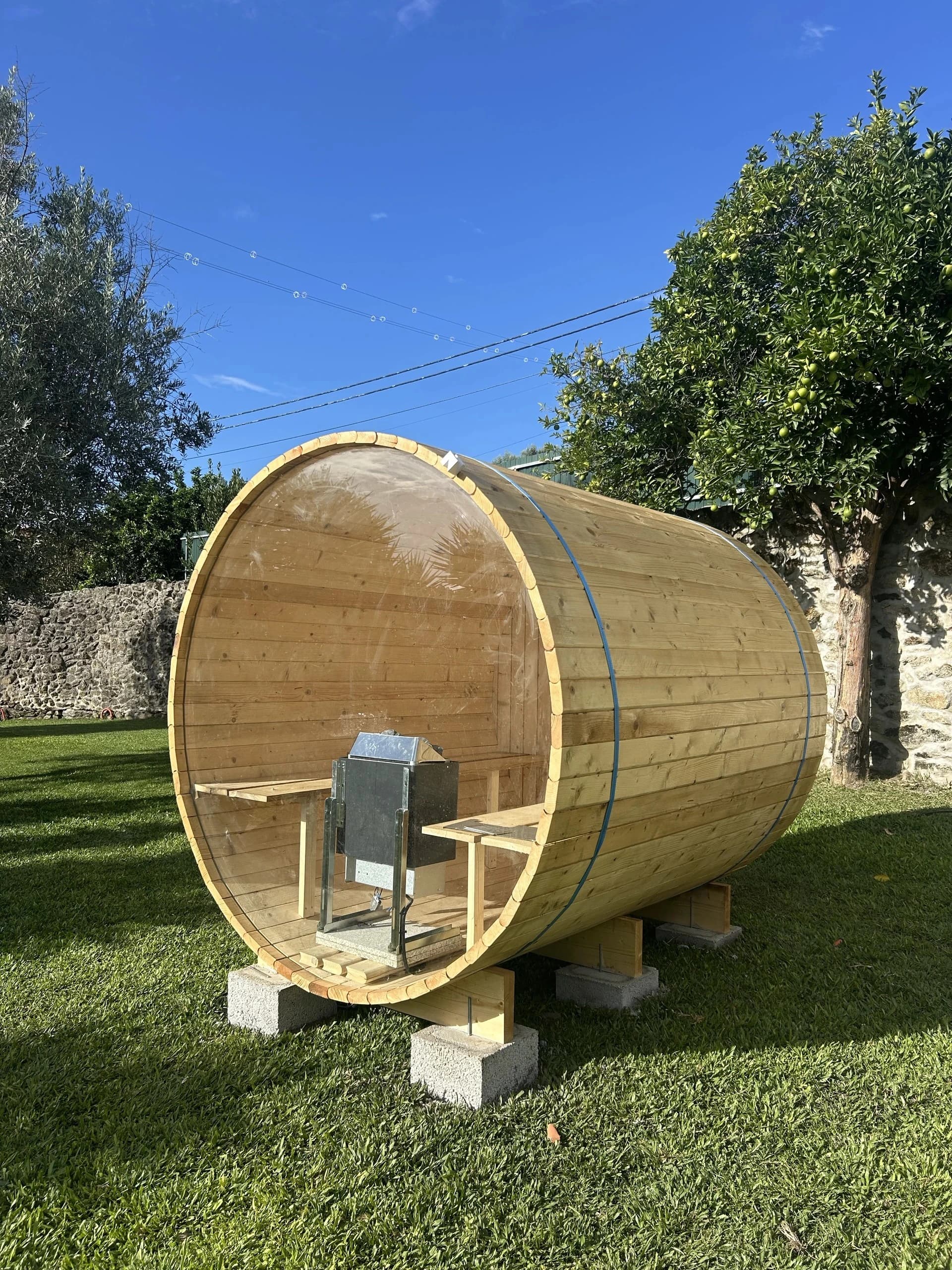 Figure 5 — The completed barrel sauna
